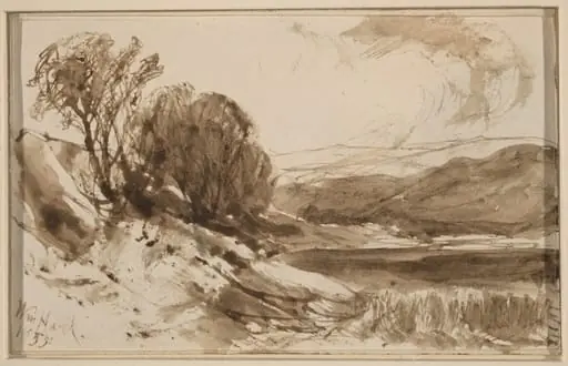 Hilly Landscape with Trees, by William Hart