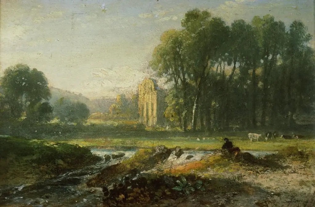 Valle Crucis Abbey, by William Havell
