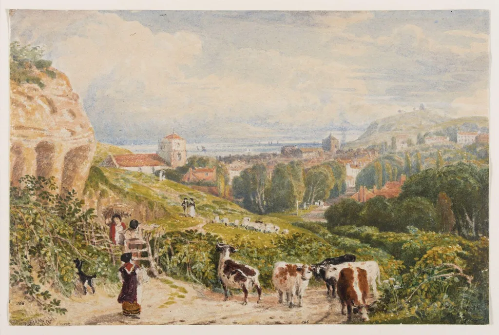View of Hastings, by William Havell, watercolor, 1815