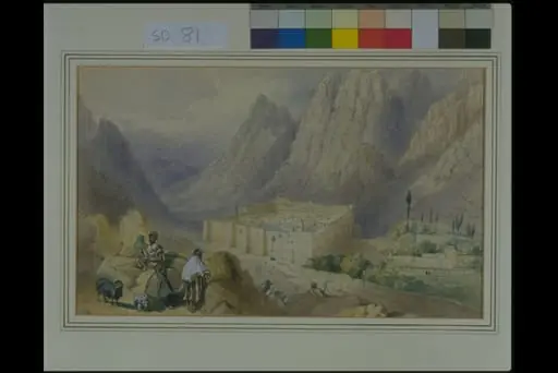 Convent of St. Catherine, Mount Sinai, by William Henry Bartlett