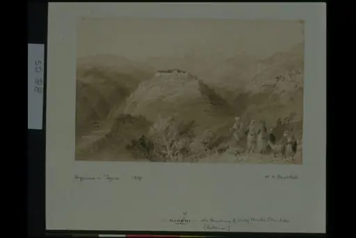 Djouni. The Residence of Lady Hester Stanhope, by William Henry Bartlett