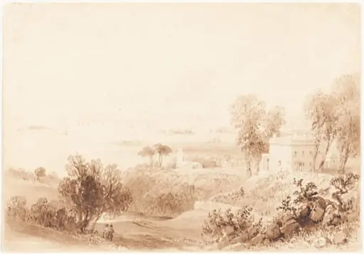 Gowanus Heights, Brooklyn, by William Henry Bartlett