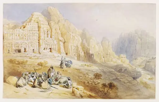 Principal range of tombs, by William Henry Bartlett