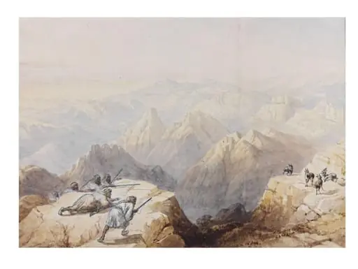View from Mount Hor, by William Henry Bartlett