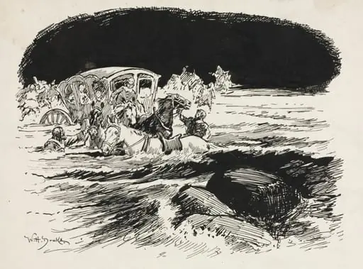Tail Piece for Chapter LIII from "Lorna Doone", by William Henry Drake