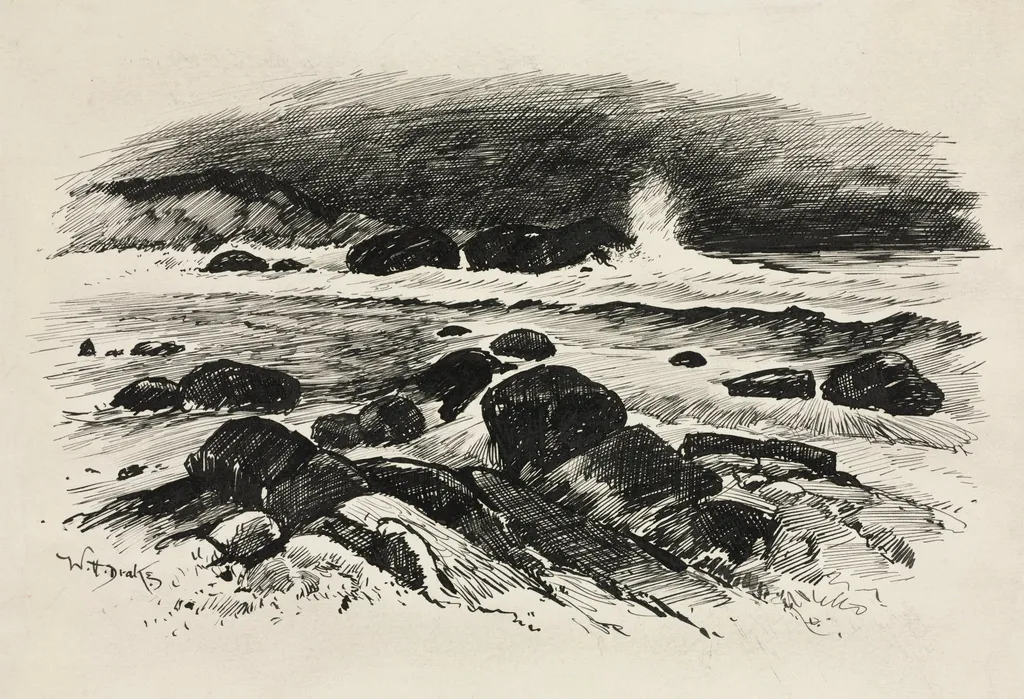Tail Piece for Chapter XII from "Lorna Doone", by William Henry Drake, 1889