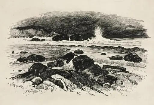 Tail Piece for Chapter XII from "Lorna Doone", by William Henry Drake