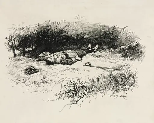 Tail Piece for Chapter XXI from "Lorna Doone", by William Henry Drake