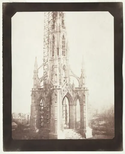 Scott Monument Under Construction, by William Henry Fox Talbot