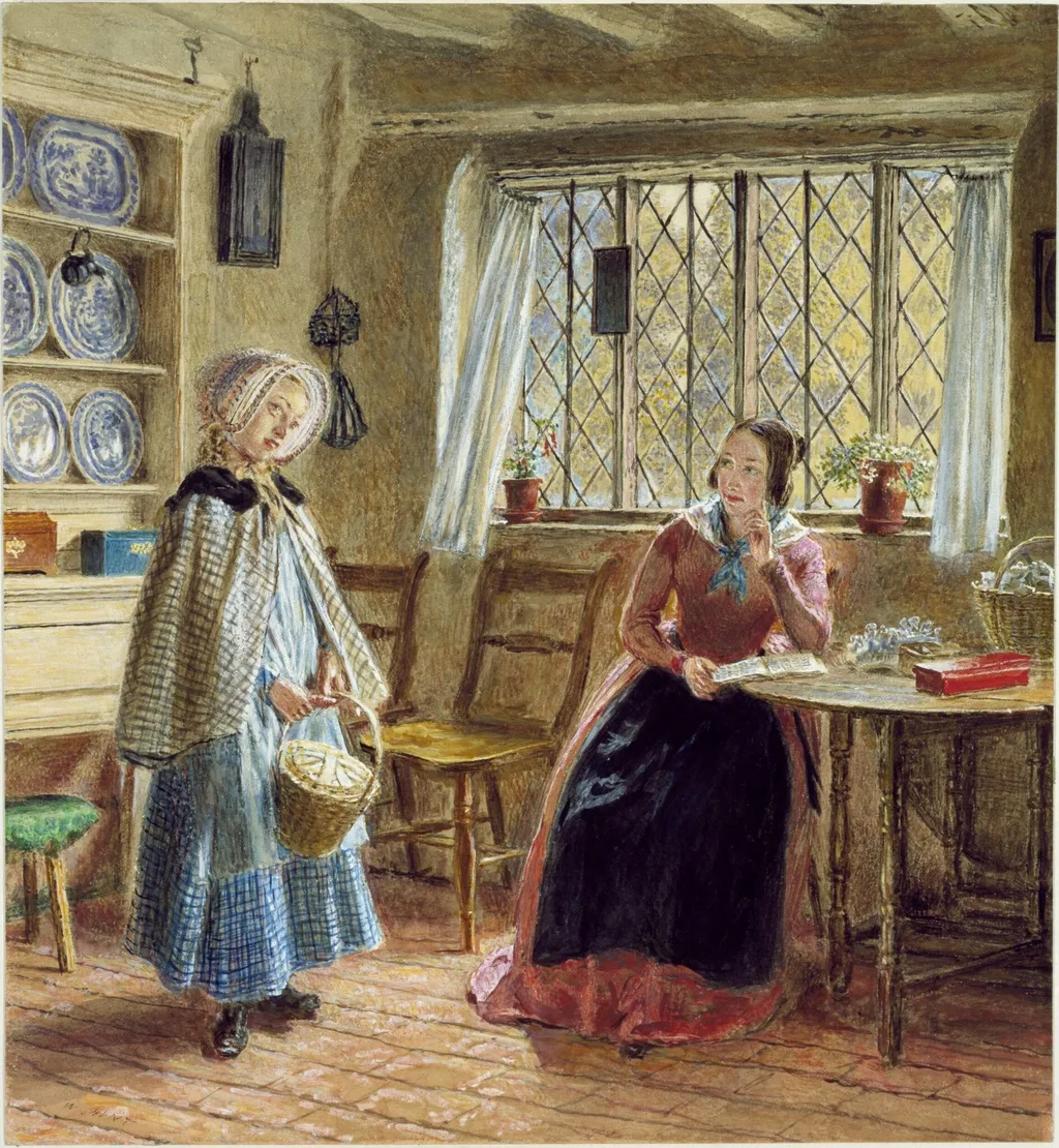 Hearing Lessons, by William Henry Hunt, watercolor, 1842