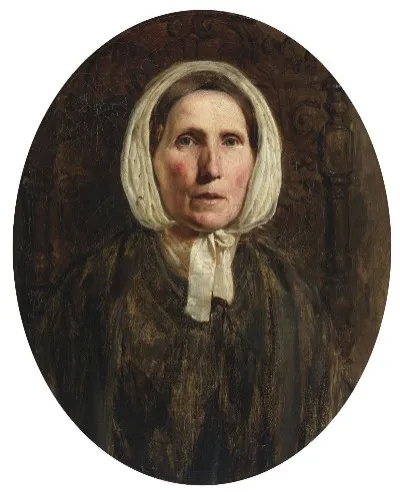 Portrait of The Artist's Mother, by William Henry Hunt, oil, 1837