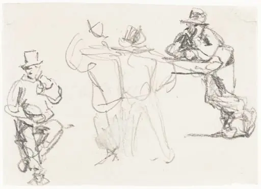 Studies of a Male Figure, by William Henry Hunt