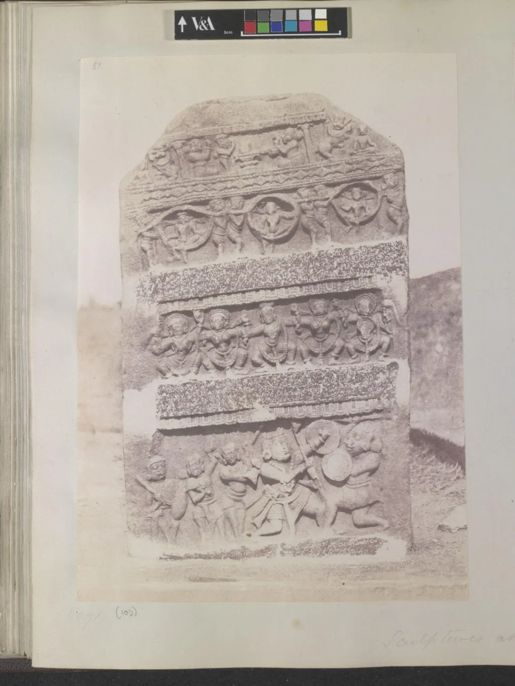 Sculpture at Hungul, by William Henry Pigou, photographic, 1858