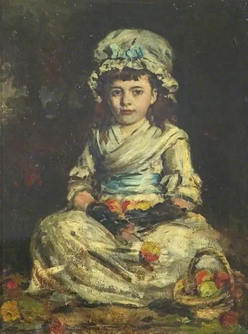 Girl with Flowers, by William Hippon Gadsby