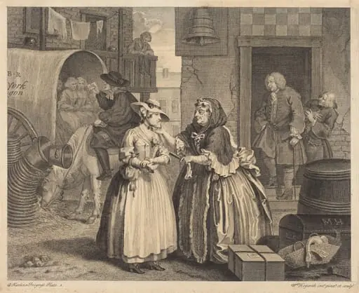 A Harlot's Progress: pl.1, by William Hogarth
