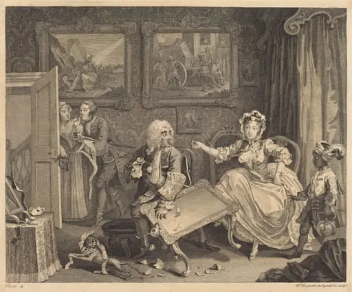 A Harlot's Progress: pl.2, by William Hogarth
