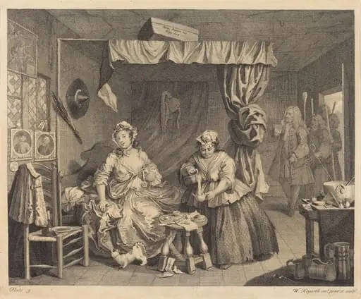A Harlot's Progress: pl.3, by William Hogarth