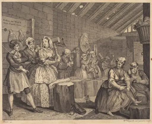 A Harlot's Progress: pl.4, by William Hogarth
