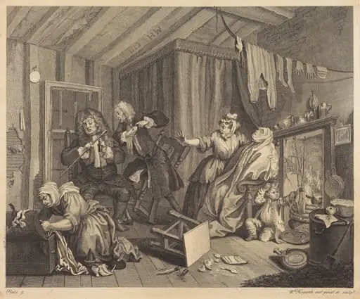 A Harlot's Progress: pl.5, by William Hogarth