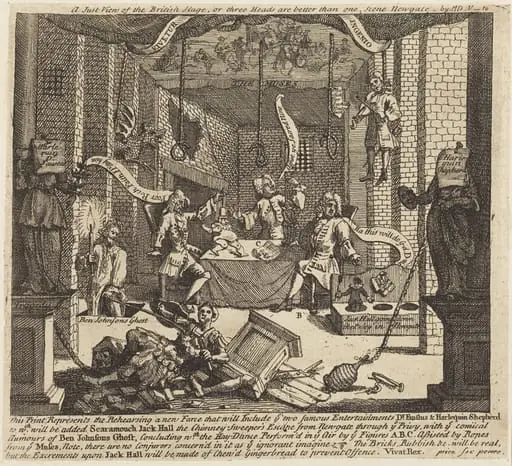 A Just View of the British Stage, by William Hogarth
