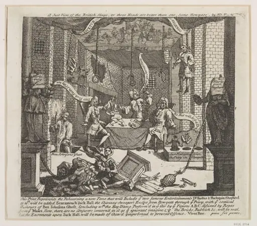 A Just View of the British Stage, by William Hogarth