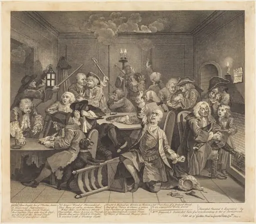 A Rake's Progress: pl.6, by William Hogarth