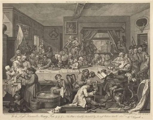 An Election Entertainment, by William Hogarth