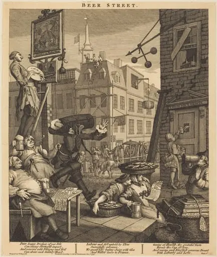 Beer Street, by William Hogarth