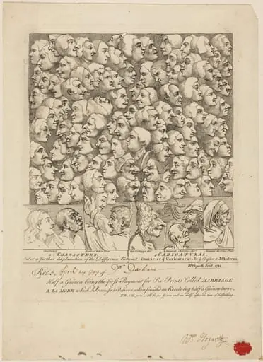 Characters and Caricaturas, by William Hogarth