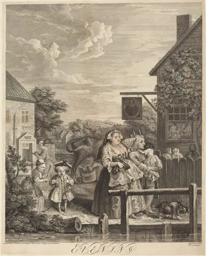Evening, by William Hogarth