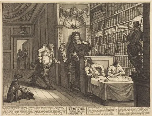 Hudibras and the Lawyer, by William Hogarth