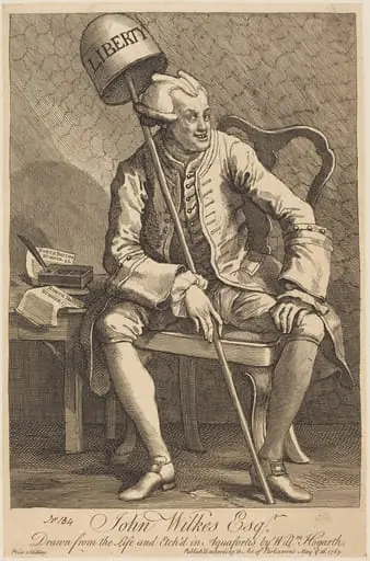 John Wilkes Esq., by William Hogarth