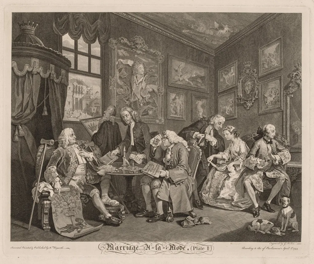Marriage à la Mode, by William Hogarth, 1745