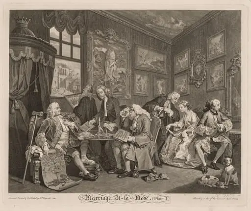 Marriage à la Mode, by William Hogarth