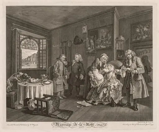 Marriage à la Mode: The Death of the Countess, by William Hogarth