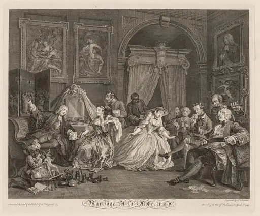 Marriage à la Mode: The Toilet Scene, by William Hogarth