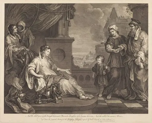 Moses Brought to Pharaoh's Daughter, by William Hogarth