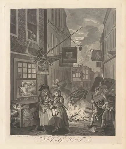 Night, by William Hogarth