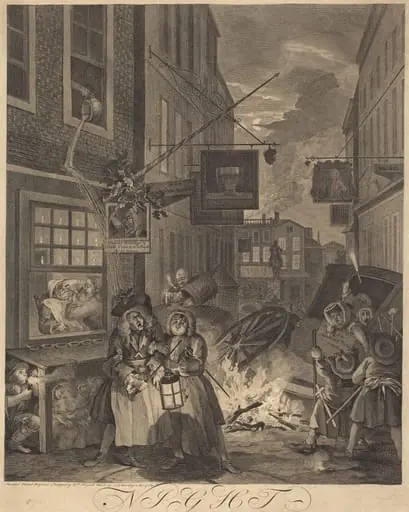 Night, by William Hogarth