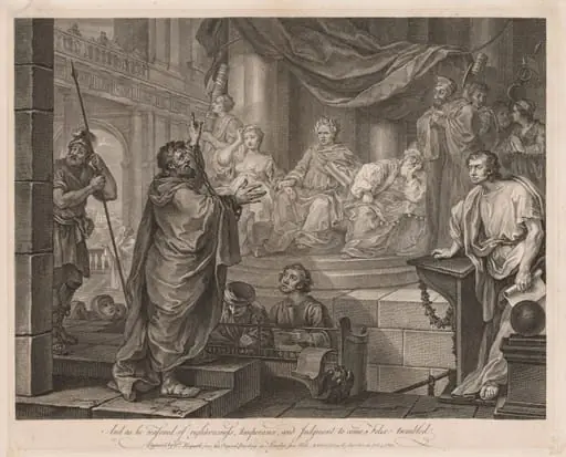 Paul before Félix (Large Plate), by William Hogarth
