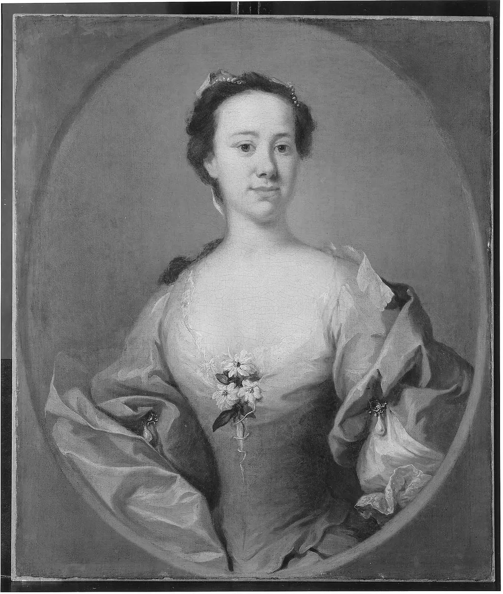 Portrait of a Woman, by William Hogarth, oil, 1740