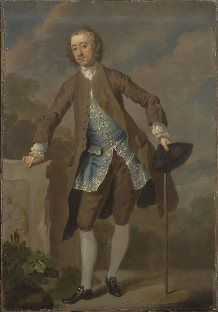 Portrait of Gustavus Hamilton, 2nd Viscount Boyne, by William Hogarth