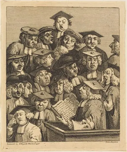 Scholars at a Lecture, by William Hogarth