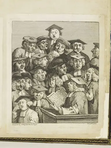 Scholars at a Lecture, by William Hogarth