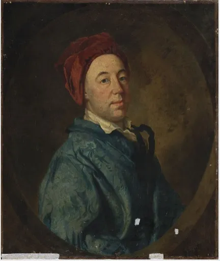 Self-Portrait, by William Hogarth, oil, 1740