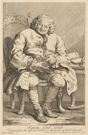 Simon Lord Lovat, by William Hogarth