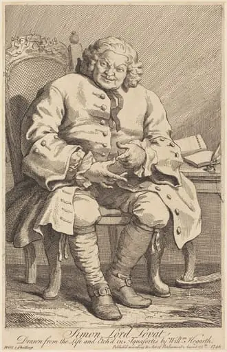 Simon Lord Lovat, by William Hogarth