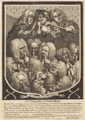 The Company of Undertakers, by William Hogarth
