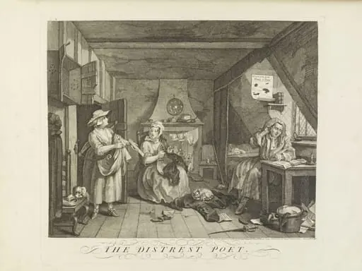 The Distressed Poet, by William Hogarth