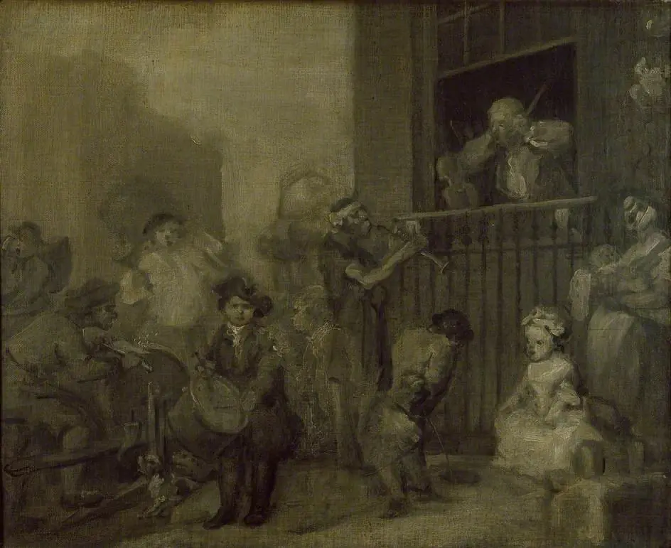 The Enraged Musician, by William Hogarth